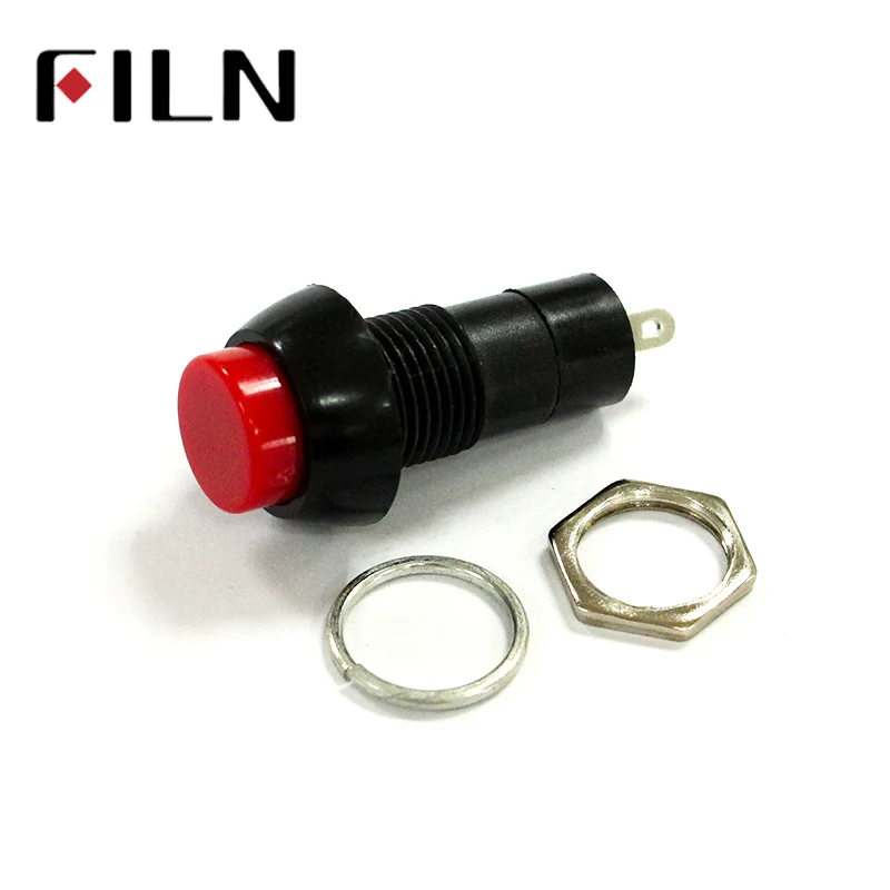

filn PBS-11A PBS-11B plastic ON OFF latching off-(on) Momentary push button switch 2pin