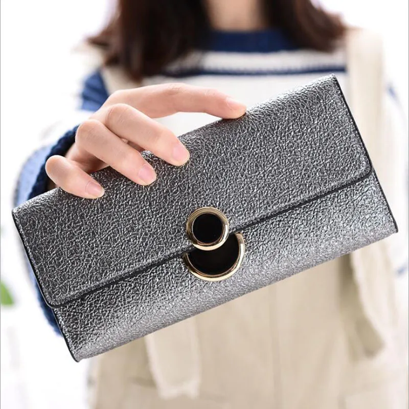 

Brand Latest Soft Leather Long Women Wallet Change Hasp Clasp Purse Clutch Money Phone Card Holder Female Wallets Carteras