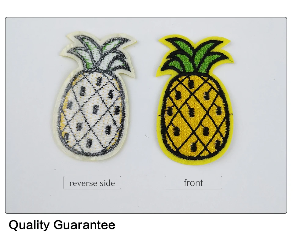 Iron Patches For Clothing Kids Pineapple Cactus Cherry Strawberry Cake Smiley Flower Embroidered Patches For Clothes Applique (3)