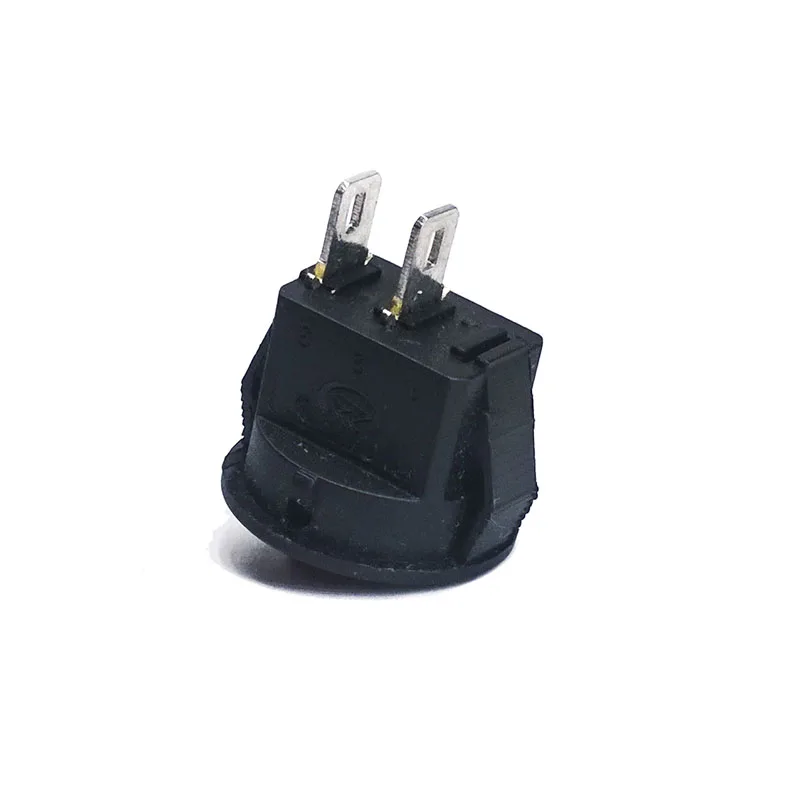 10 шт./партия 16 мм SPST 2 Pin 250V 3A круглый переключатель для лодки кнопка включения выключения клавишный переключатель положения