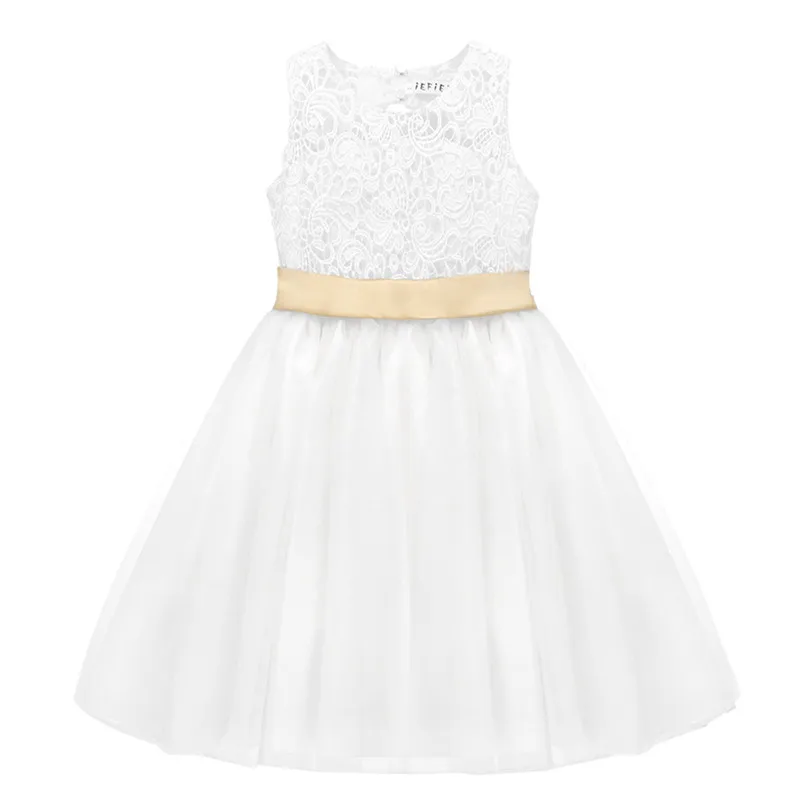 IEFiEL/платье с цветочным узором для девочек; бальное платье без рукавов; элегантное платье принцессы для девочек; платье для свадебной вечеринки; Одежда для девочек