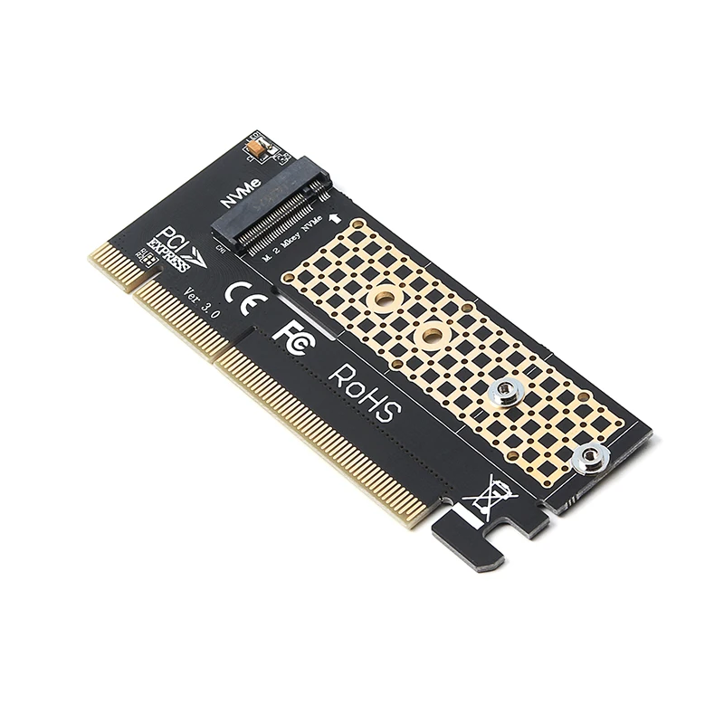 Адаптер M.2 NVMe SSD NGFF на PCIE 3 0 X16 плата интерфейса M Key поддержка PCI Express 0x4 2230-2280 размер