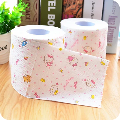 Download 1 pcs.Cute Kitty Cat Color Printing Cartoon Roll Toilet Paper/Novelty Toilet Tissue/Home Roll ...