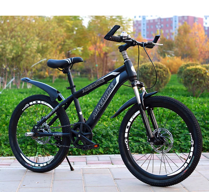 Excellent Adult Mountain Bike Single Speed Double Disc Brake Shock Absorber Student Mountain Bike 26 Inches 18