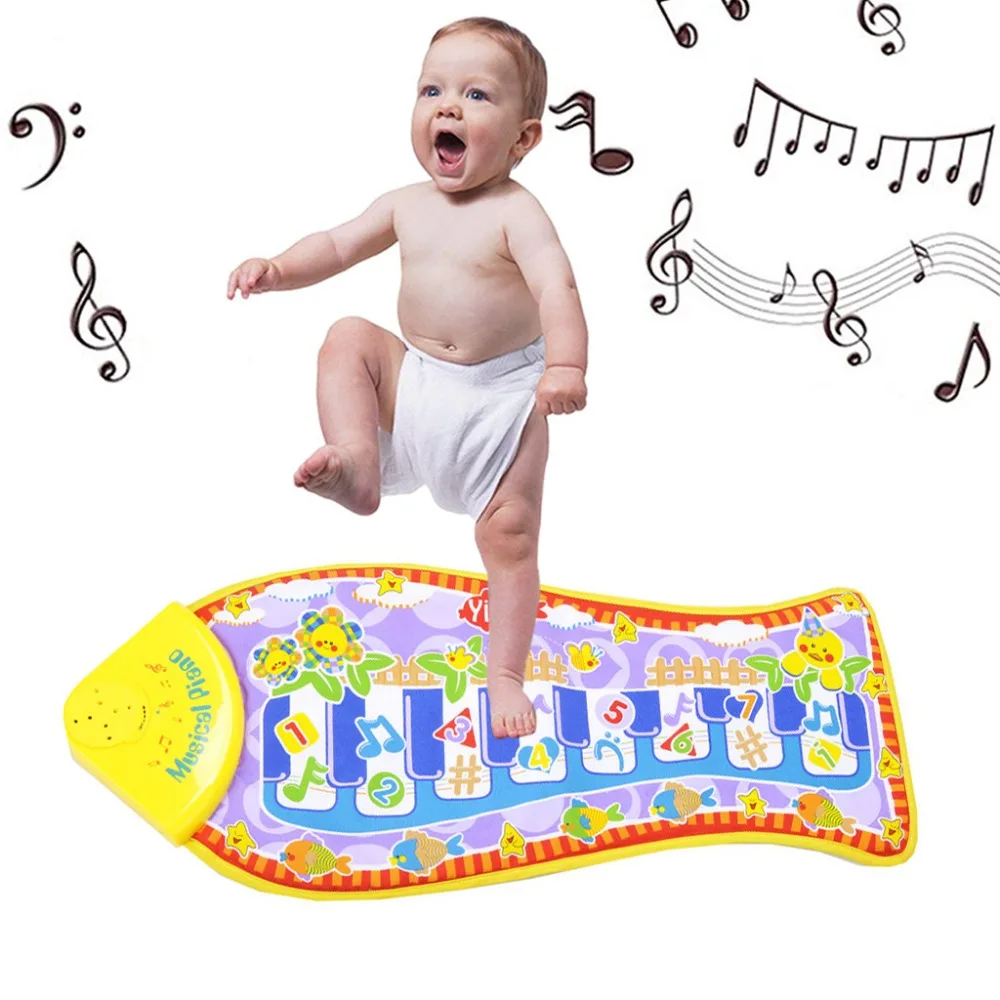 

28cm x 63cm Baby game music pad Cartoon Happy Farm Music Carpet Musical Mat Carpet Baby Animal Educational Toy