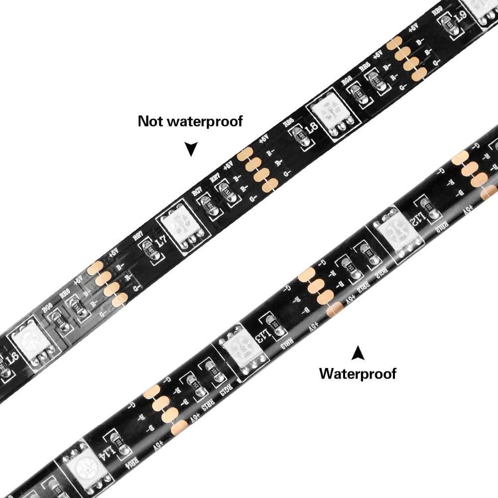 1 м 2 м 5050SMD RGB светодиодный светильник ТВ фоновый светильник ing с пультом дистанционного управления ПК Компьютерная подсветка Декор Luces светодиодный светильник для шкафа