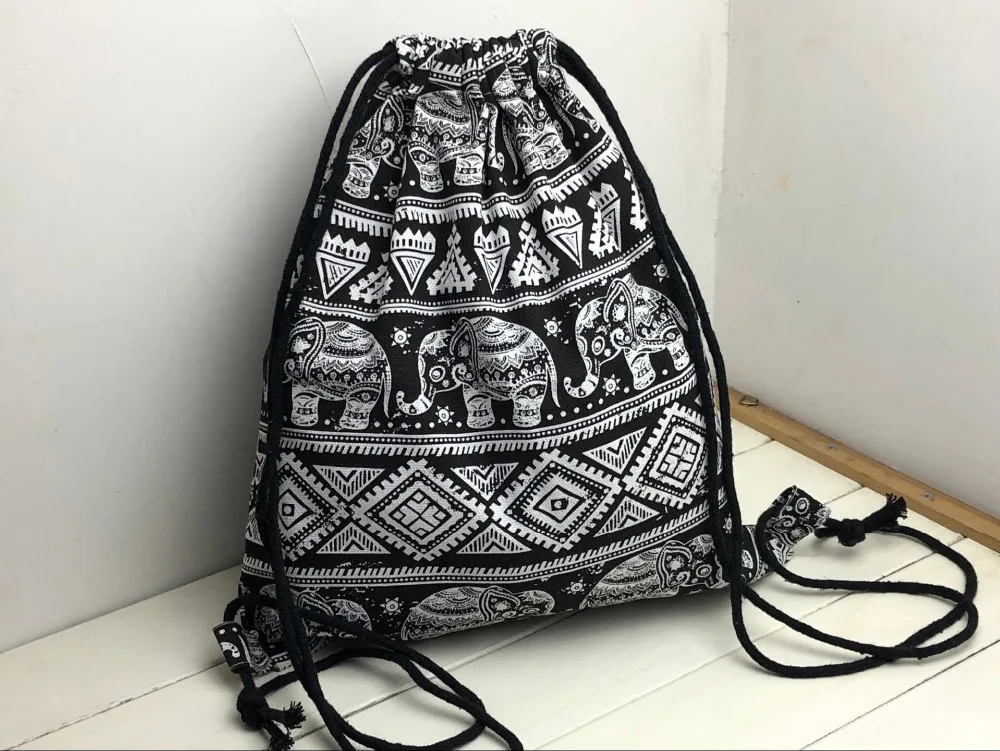 Модная стильная Студенческая сумка для хранения через плечо для женщин и мужчин на шнурке для путешествий, пляжный рюкзак, сумка с листьями, игрушки, обувь, органайзер для одежды