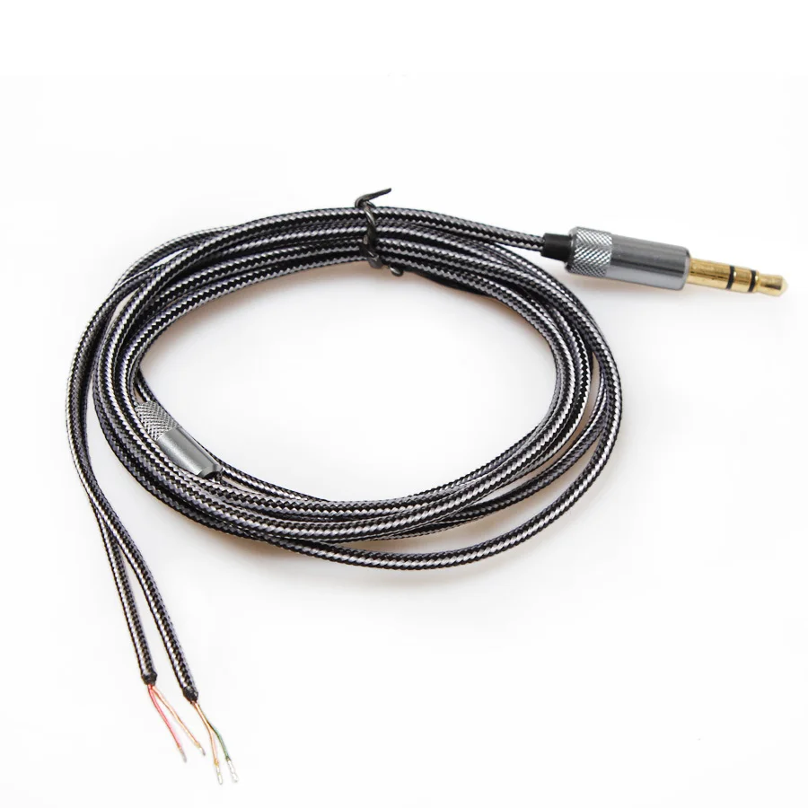 Кабель для наушников с позолоченными контактами 6 цветов в наличии|headphone cable diy|cable