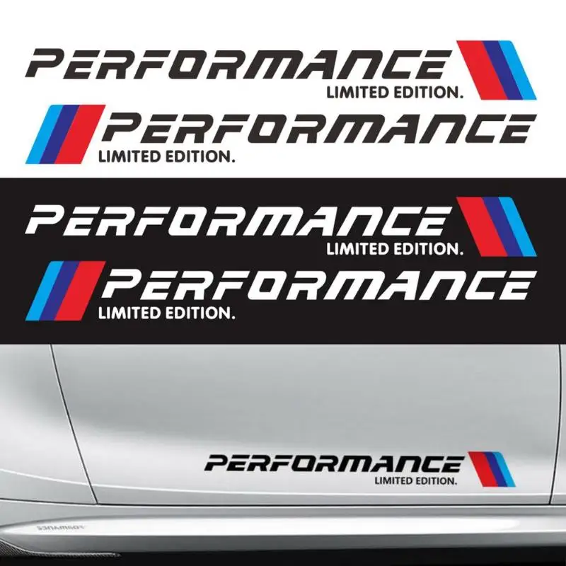 2 шт. автомобильные наклейки M Performance ограниченная серия боковые двери отражающие