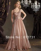 Wholesale - 2013 Mother Of The Bride Dresses Sexy Spaghetti Strap Appliques Ruffle Beaded Evening Dresses 211D39