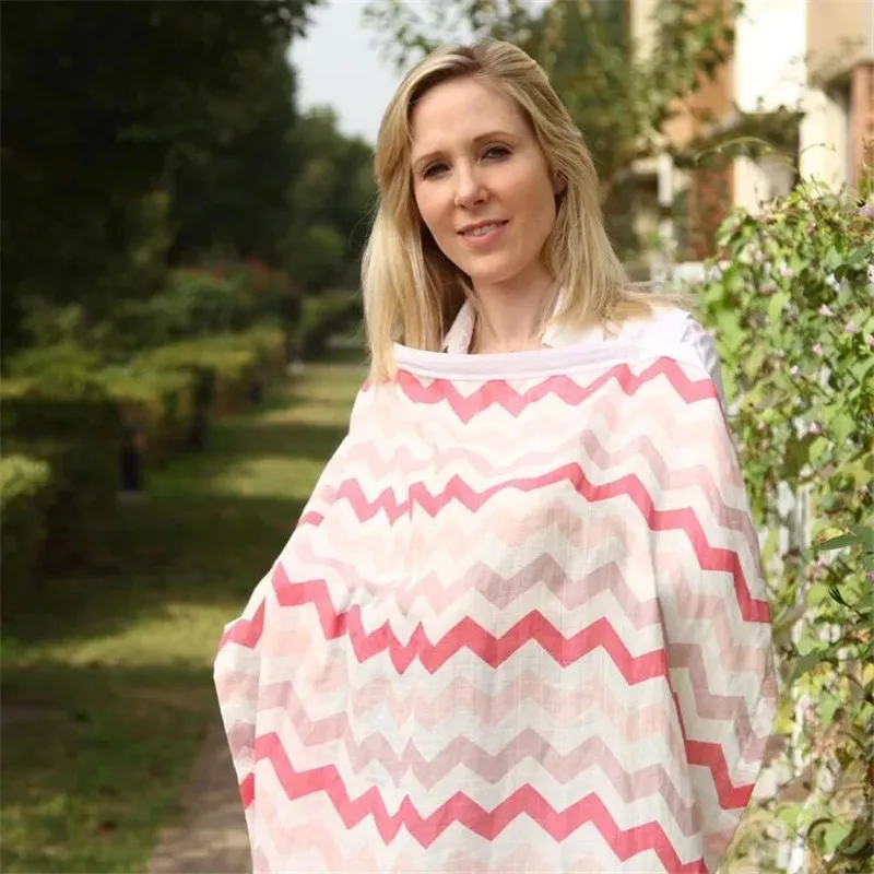 Breastfeeding Cover Baby Infant Breathable 100 Cotton Muslin nursing