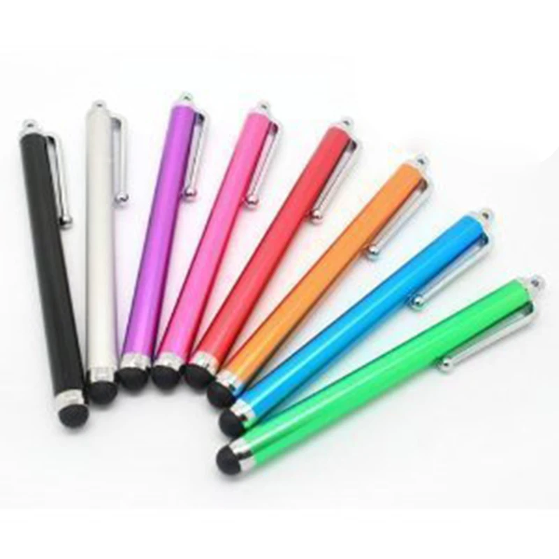 Универсальный стилус ручка с сенсорным экраном 8 шт./партия 8 цветов для iPhone 5 4S iPad iPod touch смартфон планшетный ПК