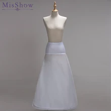 Women White 1 Hoop A line BONE FULL CRINOLINE Petticoats Wedding Accessories Bridal Crinolines Vestidos De