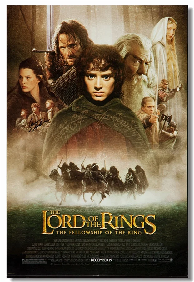 Custom Canvas Wall Mural The Lord of The Rings Poster Lord of The Rings