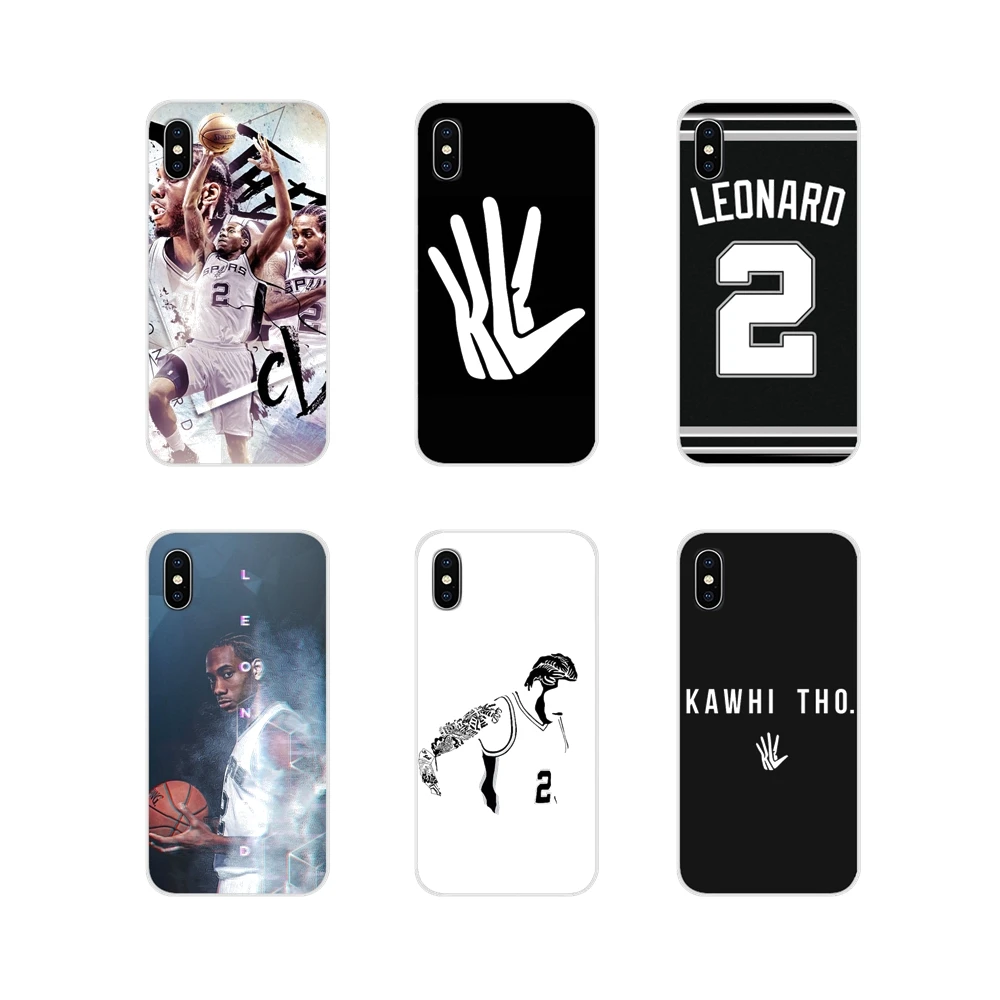 

basketball Kawhi Leonard Flexible Cell Phone Skin Case For Apple iPhone X XR XS MAX 4 4S 5 5S 5C SE 6 6S 7 8 Plus ipod touch 5 6