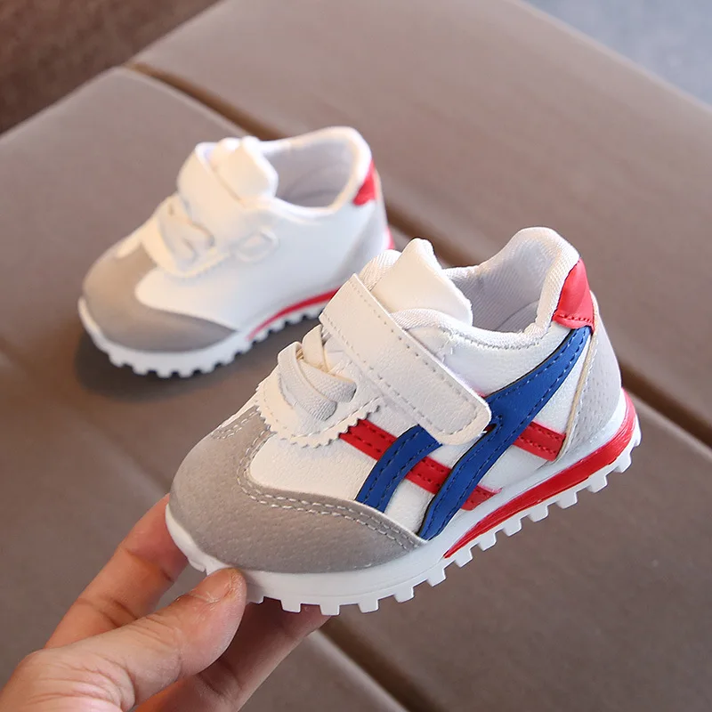 

2019 0 to 3 years old Baby Boys and Girls Sports Shoes Comfortabl Match Color Fashionable Bottom Children Soft Casual Sneaker