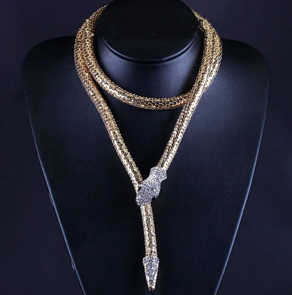 Korean Retro Necklaces &amp Pendants Fashionable Snake Shape Jewelry Watch Fashion Necklace Free Shipping | Украшения и