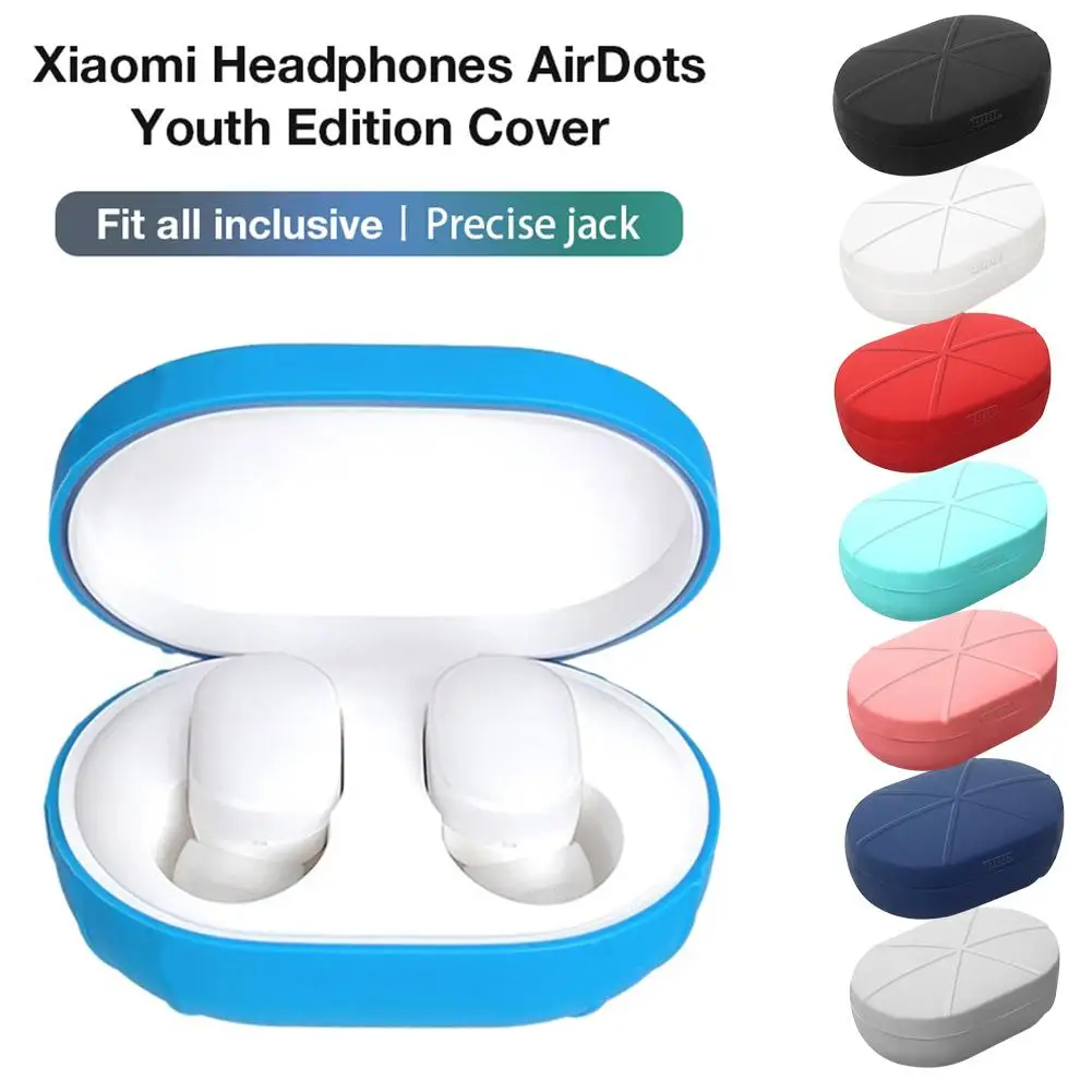Силиконовый защитный чехол для Xiaomi Redmi AirDots Youth Edition беспроводные Bluetooth наушники