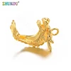 ZHUKOU 2022 New arrival animal Dragon charms Accessories for women necklace Gold copper women's DIY  Pendant jewelry making PD1 ► Photo 2/5