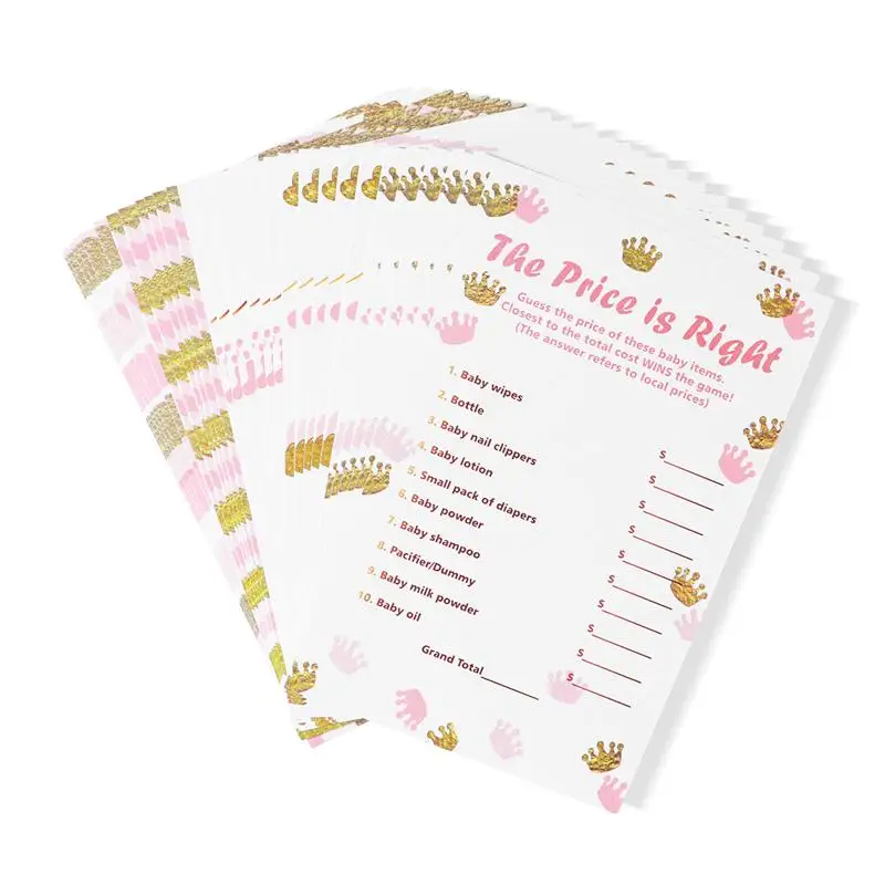 

Tinksky 35pcs Ask and Answer Colorful Delicate Baby Shower Games Cards for Family Games Birthday Anniversary Shower Party