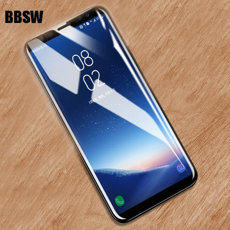 

BBSW Ultra thin 9H 3D Curved Full Screen Coverage Tempered Glass For SAMSUNG Galaxy S8 S8 Plus 3D Edge Screen Protector Flim