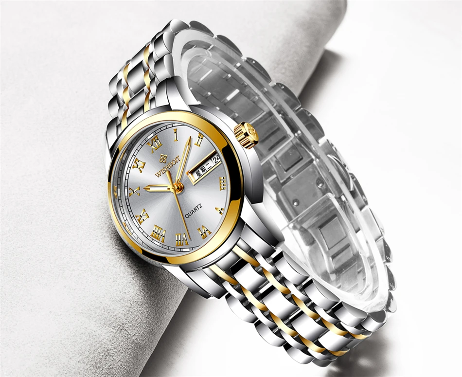 WISHDOIT Роскошные модные повседневные кварцевые часы из нержавеющей стали браслет часы женские наручные часы Relogio Feminino Reloj Mujer