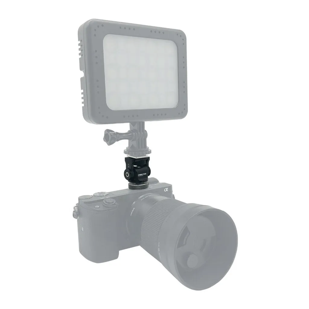 Günstige ANDYCINE Mini Heißer Aluminium Legierung Schuhe Passend Überlegene 360 Grad Basis Umdrehungen Swivel mit Schraube Leuchte Werkzeuge 19Apr11