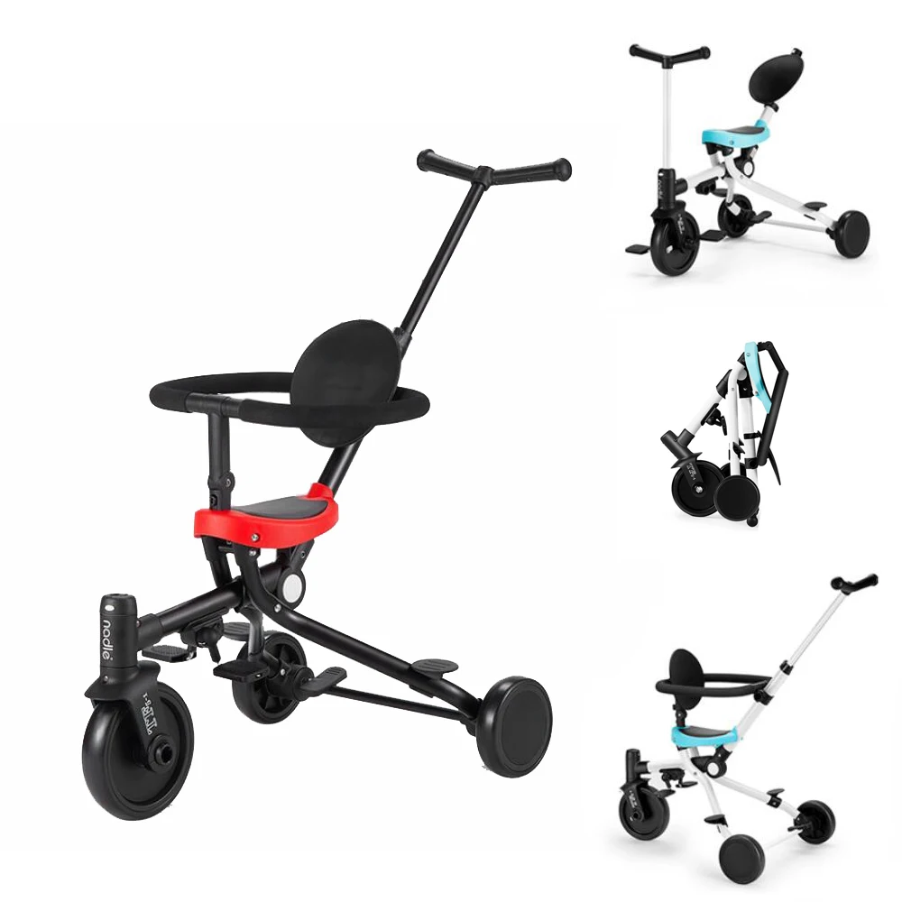  Portable Children Pushchair Baby Trolley Multifunctional Child Tricycle
