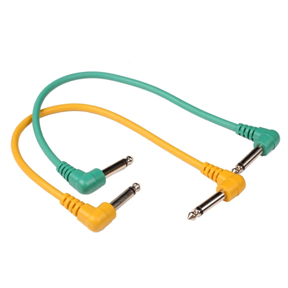6PCS Guitar Effect Pedal Patch Cable Right Angle Multicolor YS-BUY
