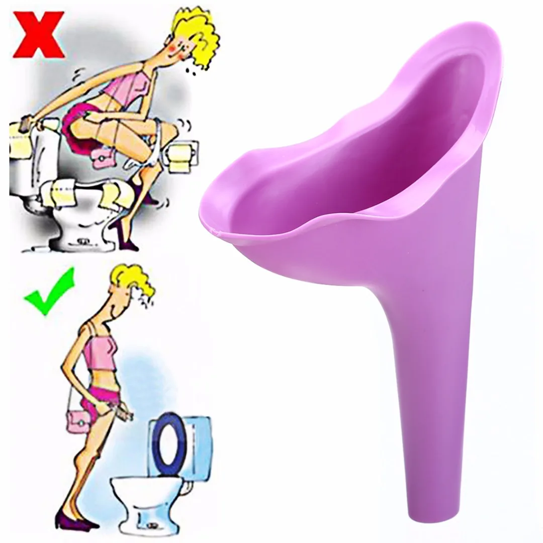 

MAYITR Purple Outdoor Camping Female Portable Urinal Women Urinal Stand Up Pee Urination Device for Travel Hiking Climbing