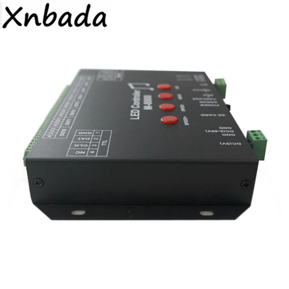 M-8000 программируемый 8096Piexl светодиодный музыкальный контроллер для WS2812B WS2812 SK6812 светодиодный светильник ленты DC5V вход