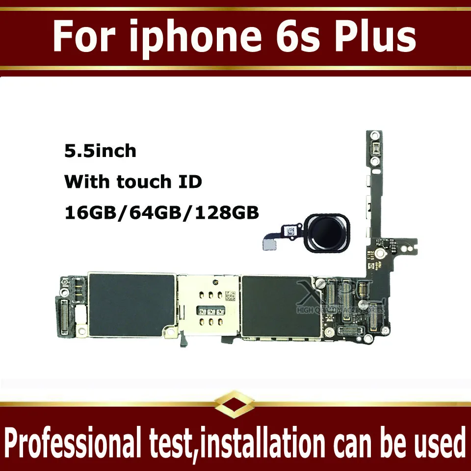 16 Гб 64 Гб 128 ГБ разблокированная материнская плата для iphone 6S Plus с сенсорным ID оригинальная плата для iphone 6 S Plus