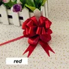 100 шт 18 мм ширина блеск цветок Pull Луки подарочная лента для вечерние украшения на день рождения автомобиля 8 цветов - Цвет: red