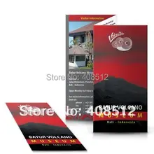 Пользовательский дизайн распечатка флаеров Персонализированная брошюра печать сложенные флиры Бумажные Гильзы открытки