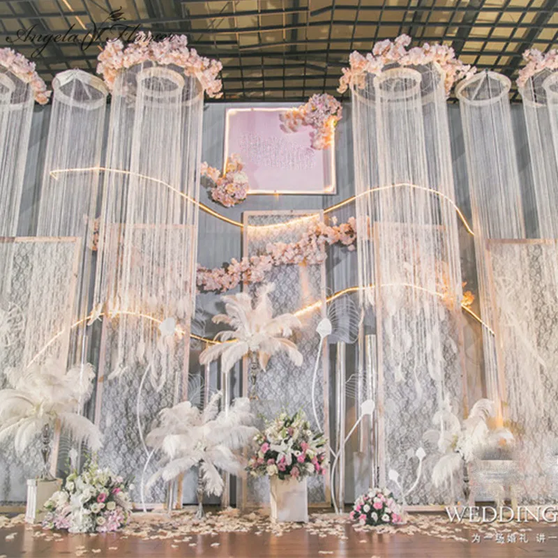 Ferris Wheel Gold White Wedding Props Proposals Arrangement