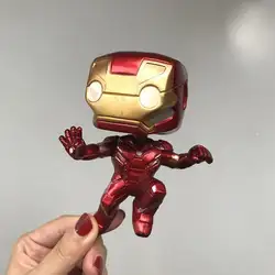 Funko поп оригинальный Secondhand Marvel: Мстители Железный человек Виниловая фигурка Коллекционная модель игрушки дешевые без коробки