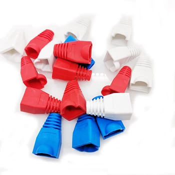 

20pcs/lot Network Jack Plug Of RJ45 Connectors Boots Caps Cat5 Cat6 Only one Color in the package ,if you mind don't order it