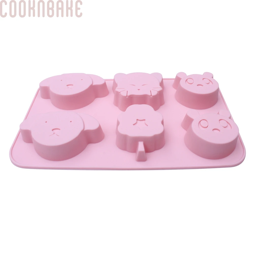 COOKNBAKE DIY силиконовая форма для торта и печенья Форма собаки кошки дерева и панды DIY ручной работы мыло Плесень CDL-016