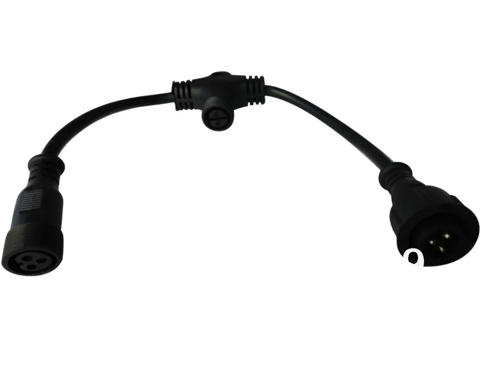 

3 core T type waterproof splitter(the middle is 2core);BLACK color;the male connect's diameter;13.5mm
