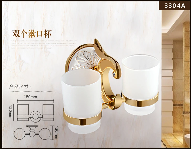 ; дизайн с покрытыем цвета чистого 24 каратного золота и белый двойной чашки держатель стаканов