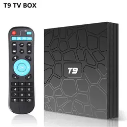 T9 Smart tv box 4 Гб Оперативная память 32 GB Встроенная память Bluetooth 4,0 RK3328 4 ядра 4 K проигрыватель Google 2,4G/5G, Wi-Fi, Декодер каналов кабельного