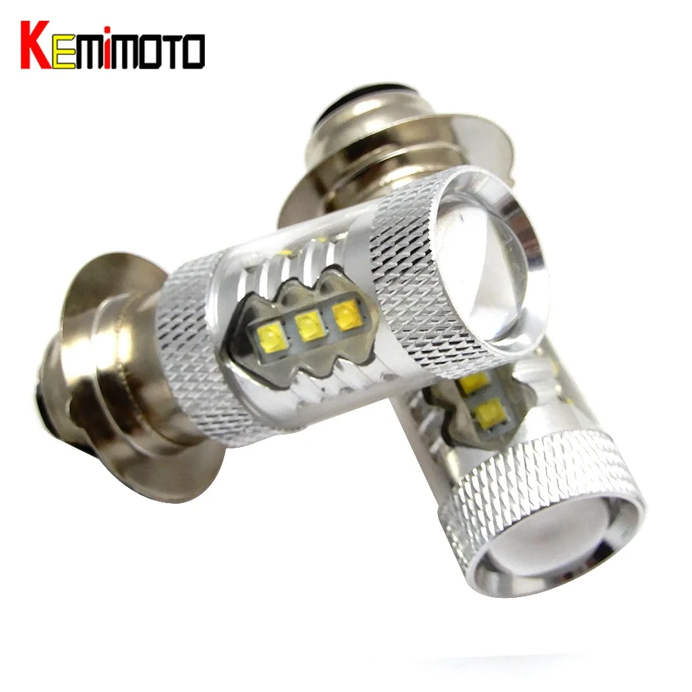 

KEMiMOTO H6M 70023 LED Bulbs HeadLight HeadLights Car Lamp 2004-2009 80W for Yamaha YFZ450 Banshee 350 YFZ350 for Polaris ATV
