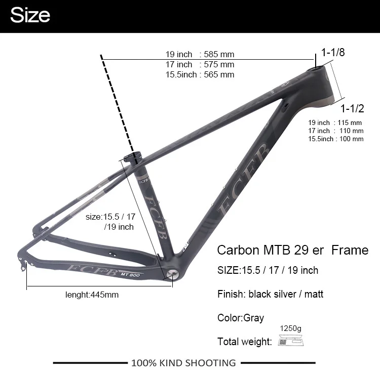 FCFB mtb рама для горного велосипеда, рамки углеродистый горный карбоновая рама 29er* 15," 17/19 дюймов углеродный руль подседельный/велосипед седло