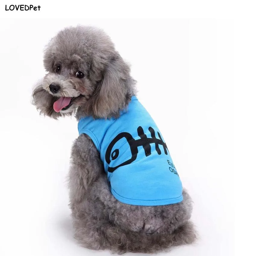 Summer Cute Dog Clothes Cotton Puppy Shirts Tshirt Cat Vests jerseys