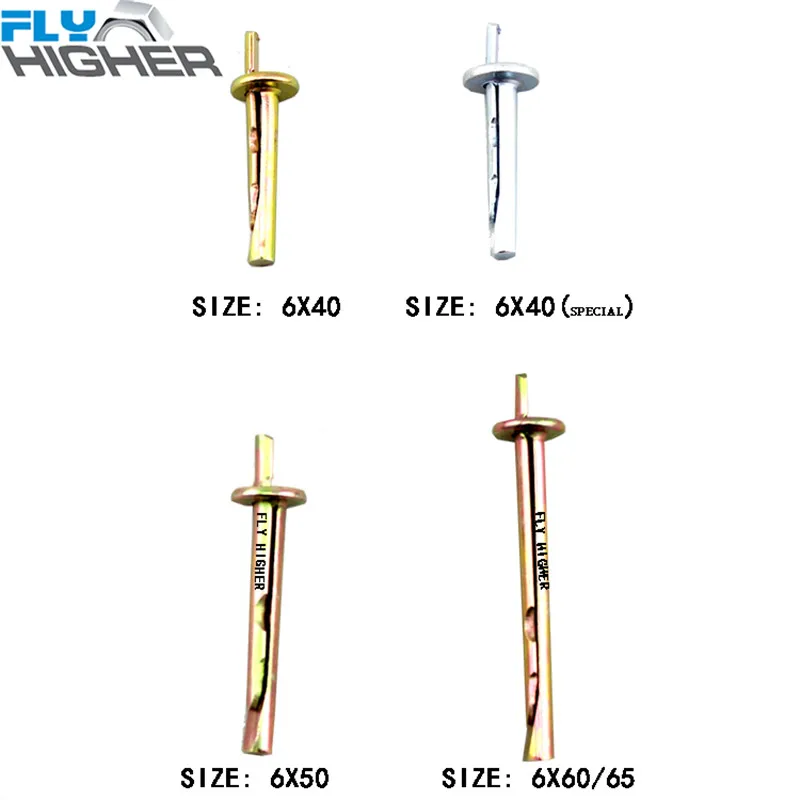 M6X65 безопасности анкерные гвозди якорь/скоб/потолков, якорь 50 шт./упак