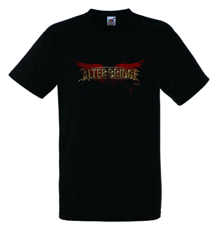 Футболка с Alter Bridge логотип 1 черная футболка Для мужчин рубашка рок группа