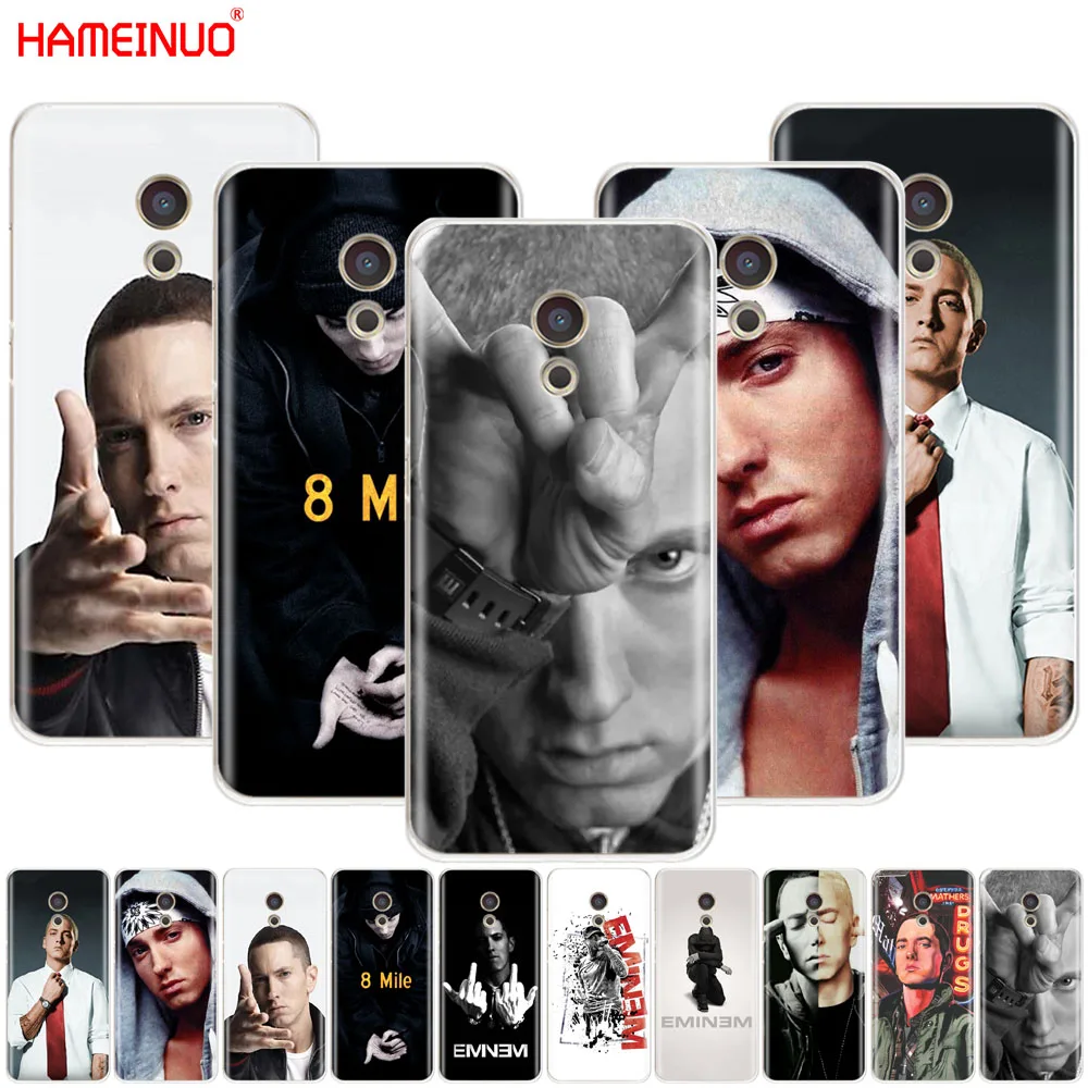 

HAMEINUO Hip Hop Rapper Eminem rap Cover phone Case for Meizu M6 M5 M5S M2 M3 M3S MX4 MX5 MX6 PRO 6 5 U10 U20 note plus
