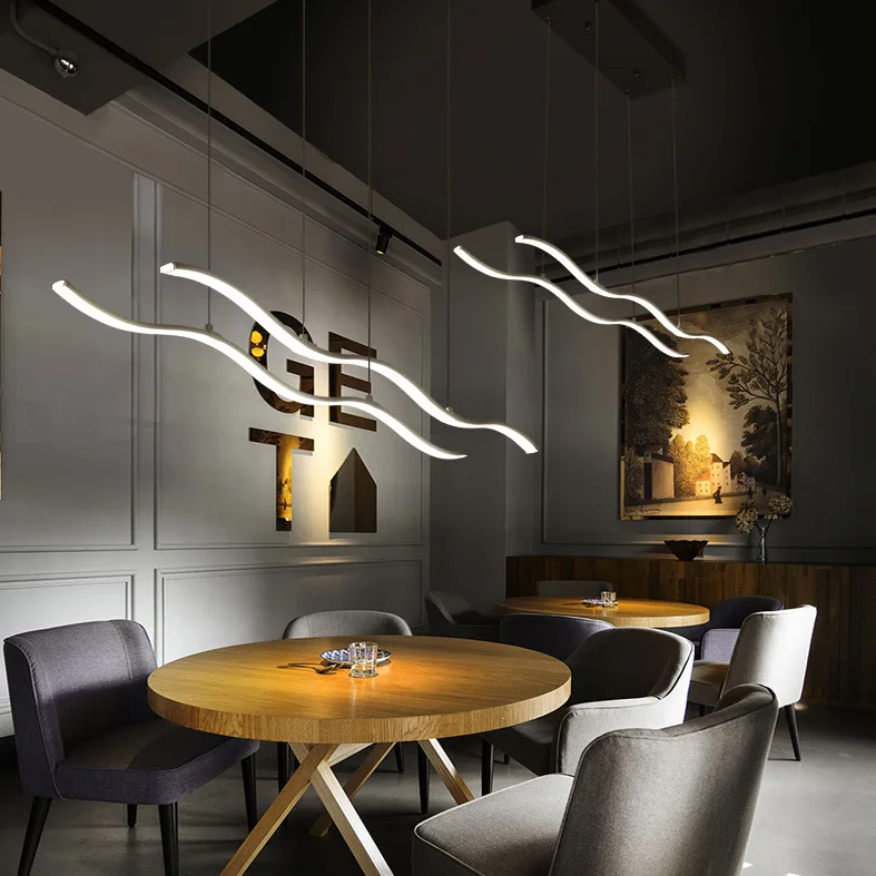 Buy Wave Modern LED Pendant Lamp Dimmable Acrylic
