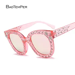 Badtemper 2018 женщина звезды заклепки солнцезащитные очки зеркало тень солнцезащитные очки Роскошные Для женщин солнцезащитные очки