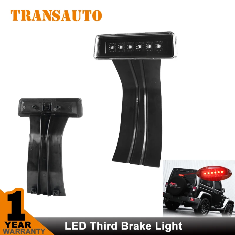 

Auto 15W Clear 6 LED Rear Tail 3rd Brake Light Third Brake Lamp Fit For Jeep Wrangler JK Sport Altitude Unlimited
